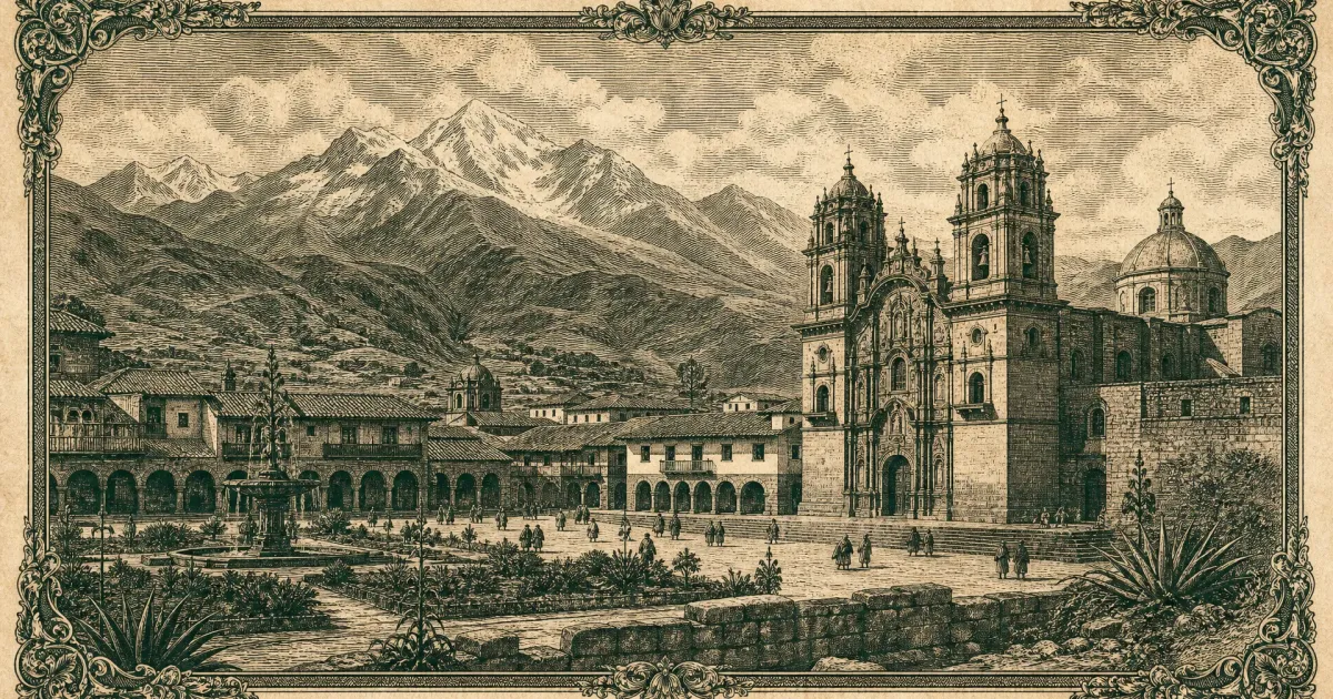 Illustration: Cusco-Altstadt: Qorikancha, San Blas und Sacsayhuamán