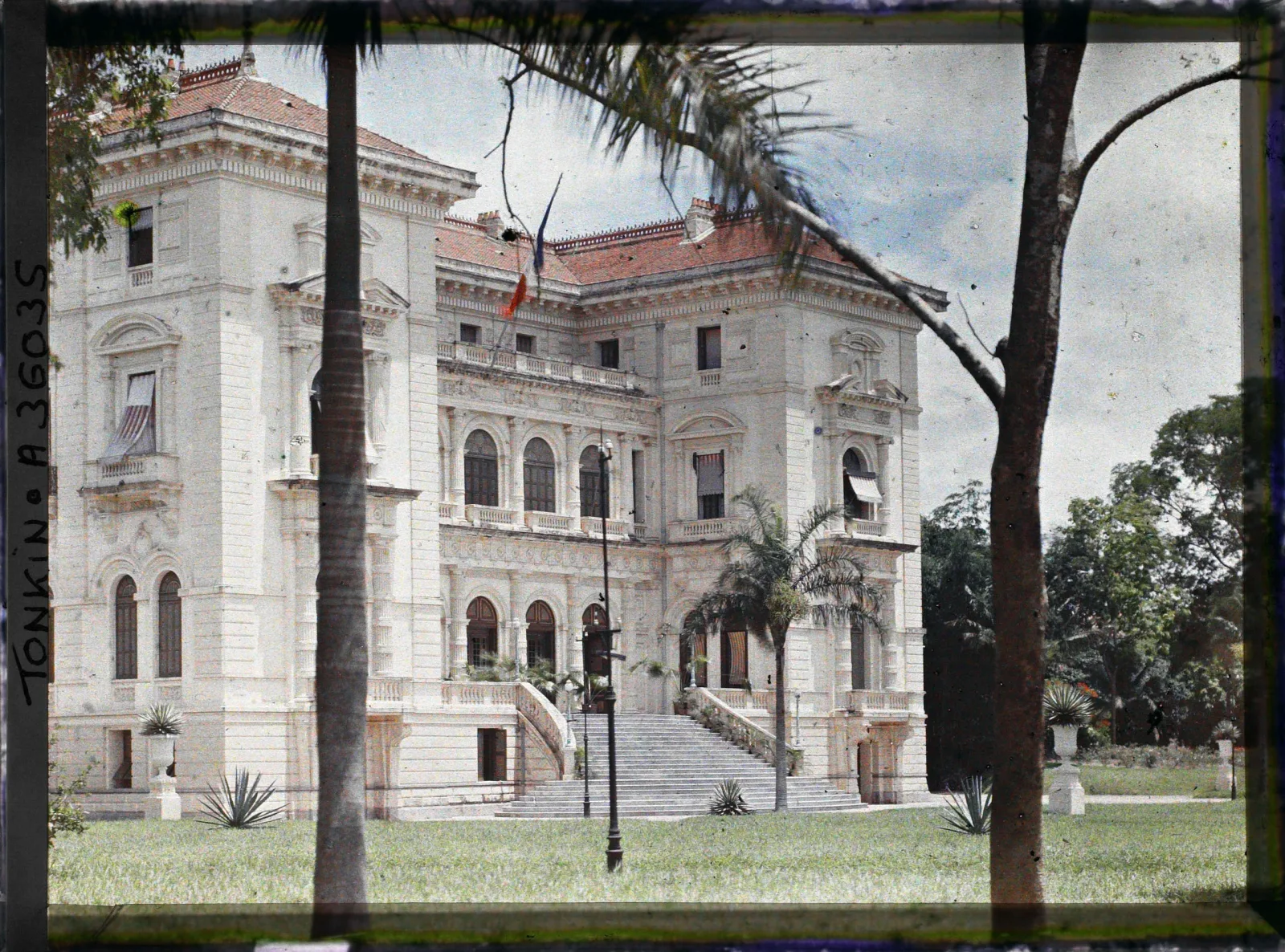 Residenz des Generalgouverneurs von Indochina, frühe Farbfotografie