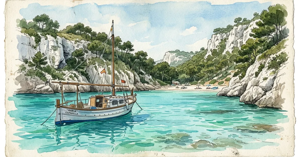 Illustration: Die Südbuchten vom Wasser